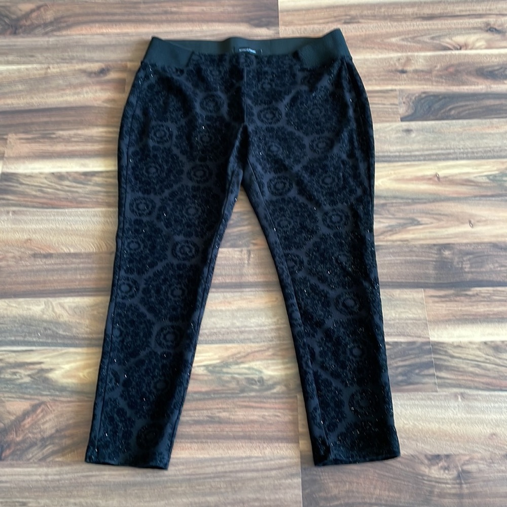 Ashley Stewart flocked pants